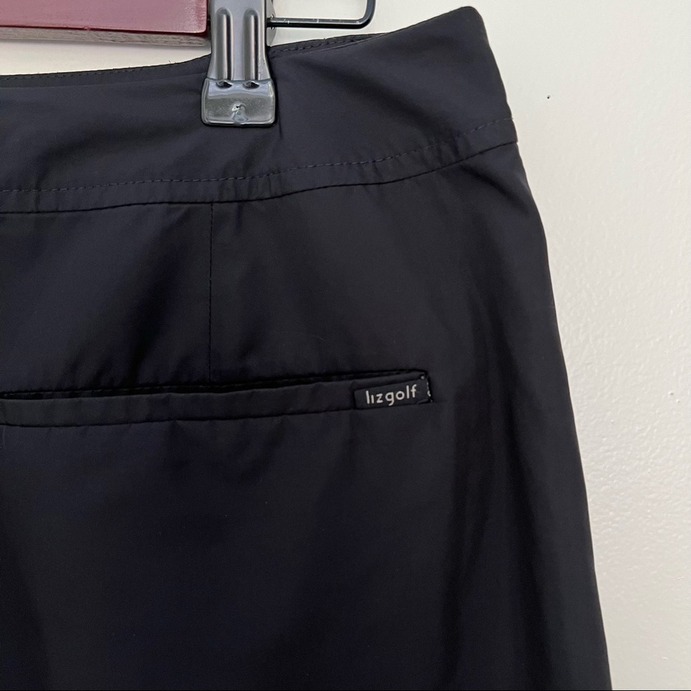 Lizgolf Womens Golf Skort Size 8 Black Activewear Side Zip - Picture 7 of 16